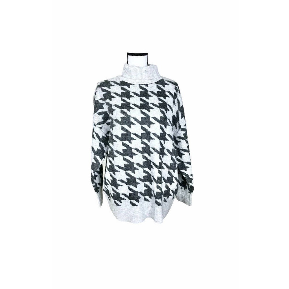 NWOT Vince Camuto Houndstooth Turtleneck Sweater